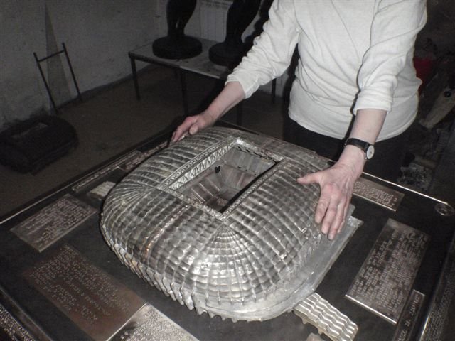 odsłonięcie makiety stadionu miejskiego